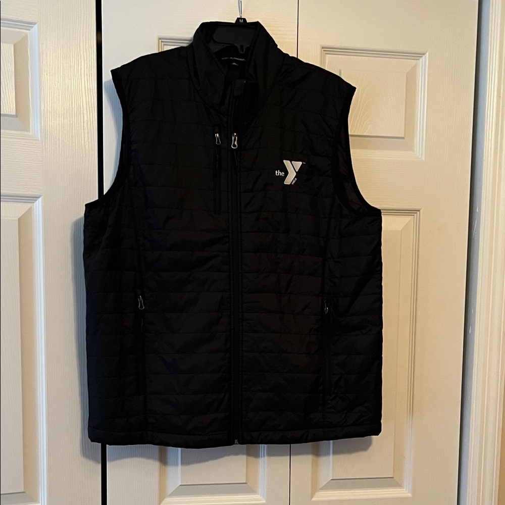 Port Authority Black Quilted Zip-Front Vest